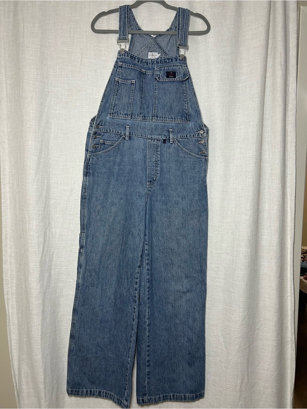 Calvin Klein Jeans Vintage Denim Bib Overalls - Women’s Large